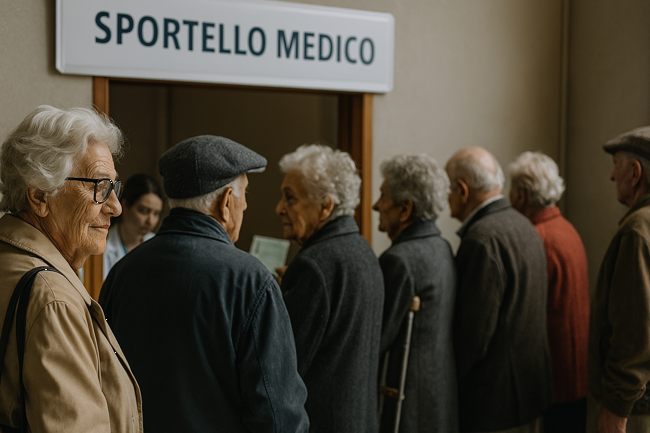 File agli sportelli per una prestazione sanitaria